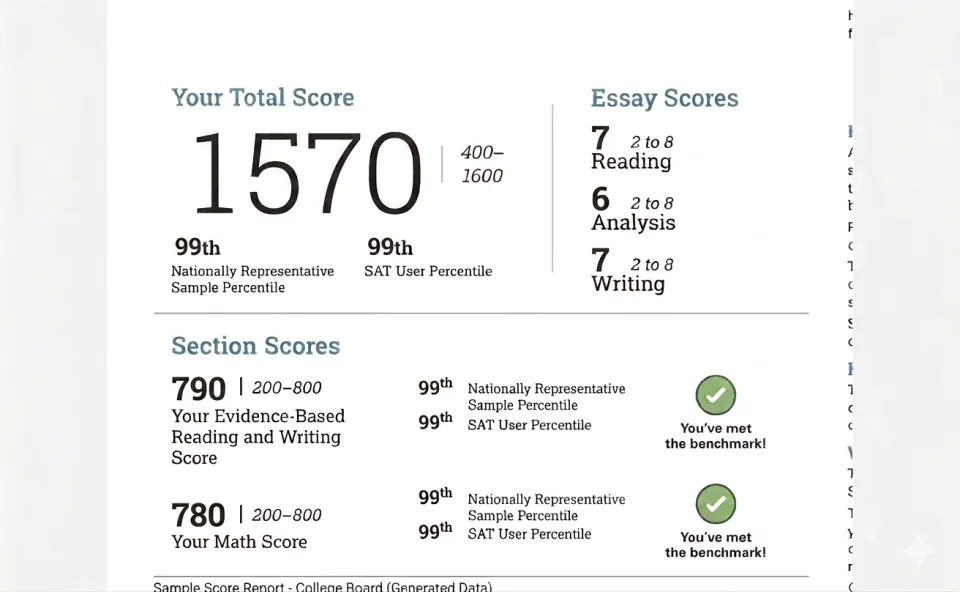 Daniel Yoon SAT 1570 score report